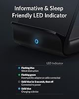 Vista 4 de Anker Cargador inalámbrico, soporte PowerWave 7.5, certificado Qi, carga rápida iPhone SE, 11, 11 Pro, 11 Pro Max, XR, Xs Max, Xs, X, 8, 8 Plus