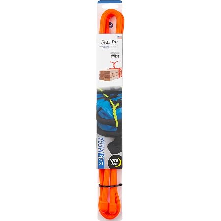 Nite Ize GT24-33-2R3 Lot De 2 Attaches De Vitesse Originales, 61 Cm, Jaune Fluo, Fabriquées Aux États-Unis