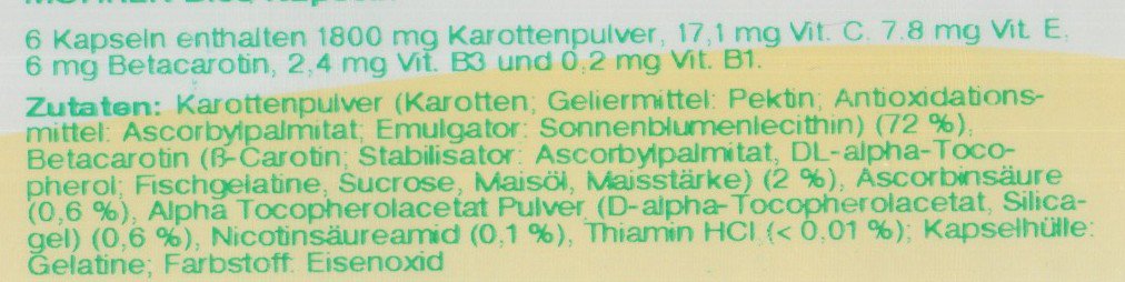 Bios Möhren, 100 Kapseln, 1er Pack (1 x 55 g)