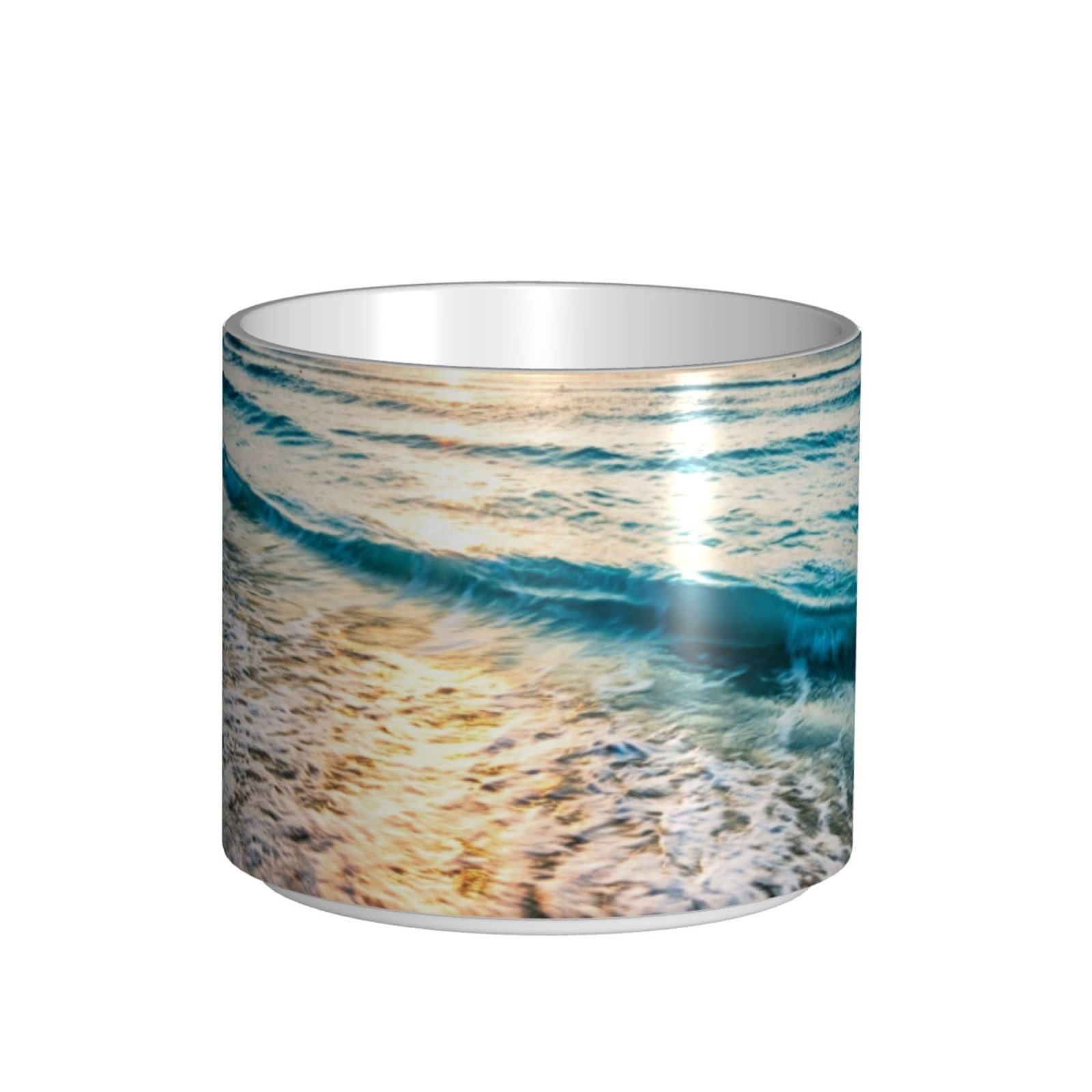 Ocean Sunrise drukowane kubki ceramiczne o dużej pojemności kubek do kawy