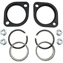 Black Exhaust Flange Kit For Harley Davidson Evolution Twin Cam M8