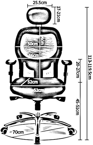 Miniatura 2 de Silla ergonómica de oficina, silla de computadora, silla ergonómica para el hogar, silla giratoria, respaldo de asiento, silla de oficina reclinable