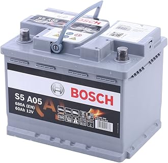 Bosch S5A05 - Car Battery - 60A/H - 680A - Agm Technology - Adapted for Vehicles with Start/Stop System