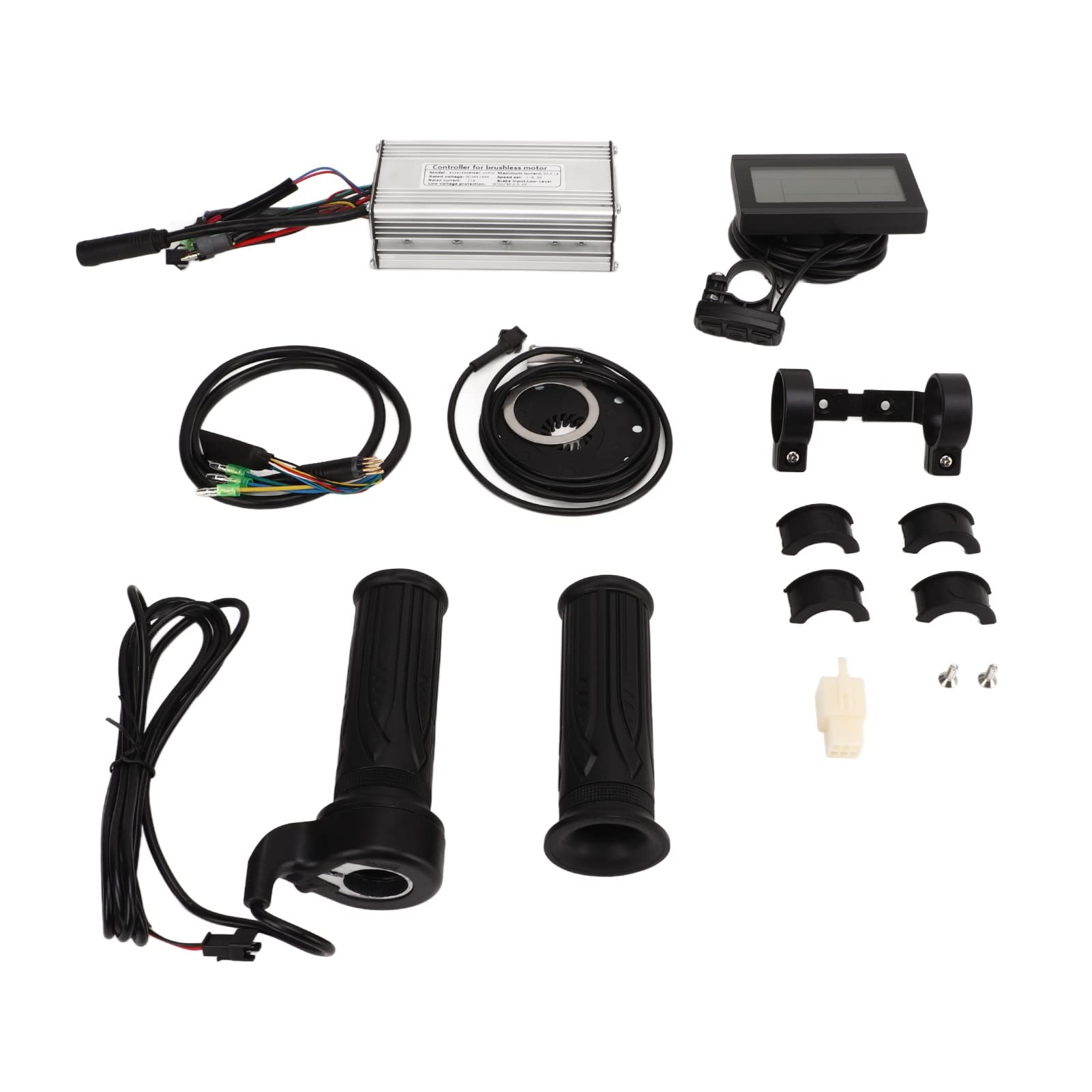Kit di conversione bici elettrica con controller dual mode 22A Pannello LCD3 Impugnatura acceleratore per biciclette elettriche Scooter 500W