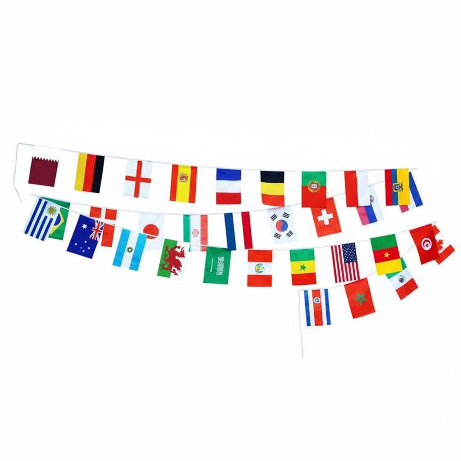 32 CountriesMarkString Fan Essential 32 CountriesMarkGarland Colorful InternationalMarkBunting for Sports Bar Owners, Viewing Parties, Taverns-image-30
