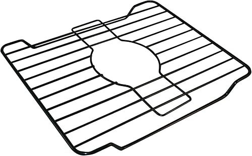 Better Houseware Protectores de fregadero para fregadero de cocina, rejilla protectora de metal, 12 x 10.25 x 1 pulgadas, tapete negro para