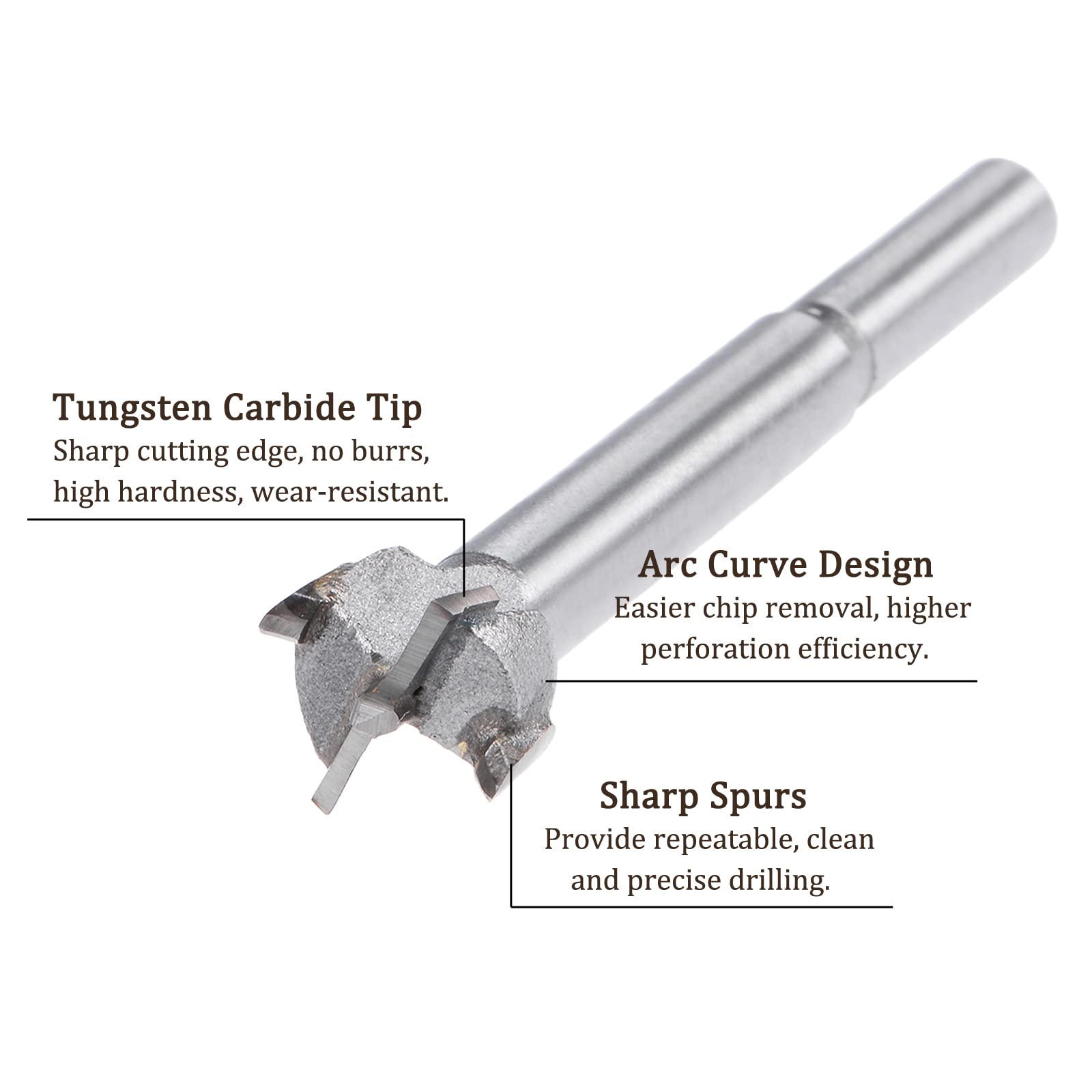 Punta Forstner 21mm Per Legno | Carburo Di Tungsteno, Per Fori Precisi E Puliti