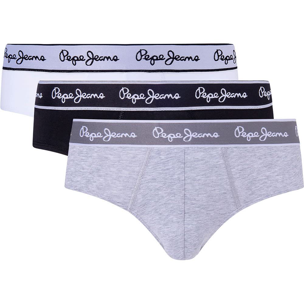 Pepe Jeans Men's PEPE BF 3P Briefs,Blue,XL