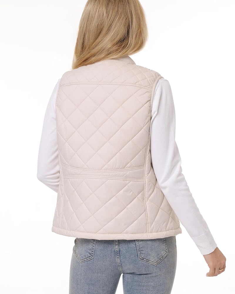 【SATIIIZ】Cloud Padding Vest 0030_CLOUDQUILTVEST_HEATHERGRE