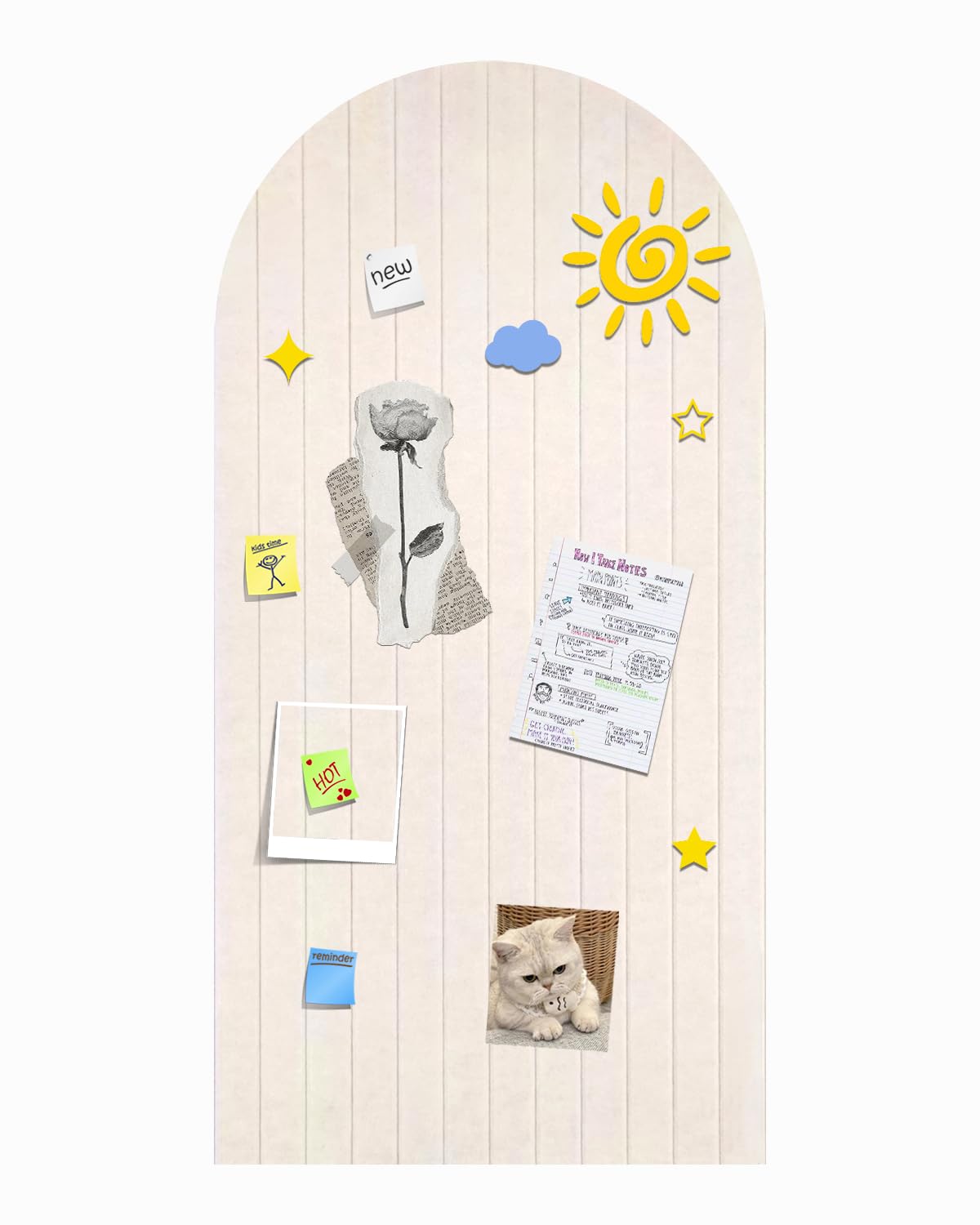 Faltbare kork pinnwand 120x60cm, 0.9cm dicke Filzfliesen, Pinnwand Kinderzimmer mit Klebstoff Klettverschluss, Dekorationsbrett für Bilder Notizen,Ränder Wandpaneele für Wohnzimmer im Büro - Beige