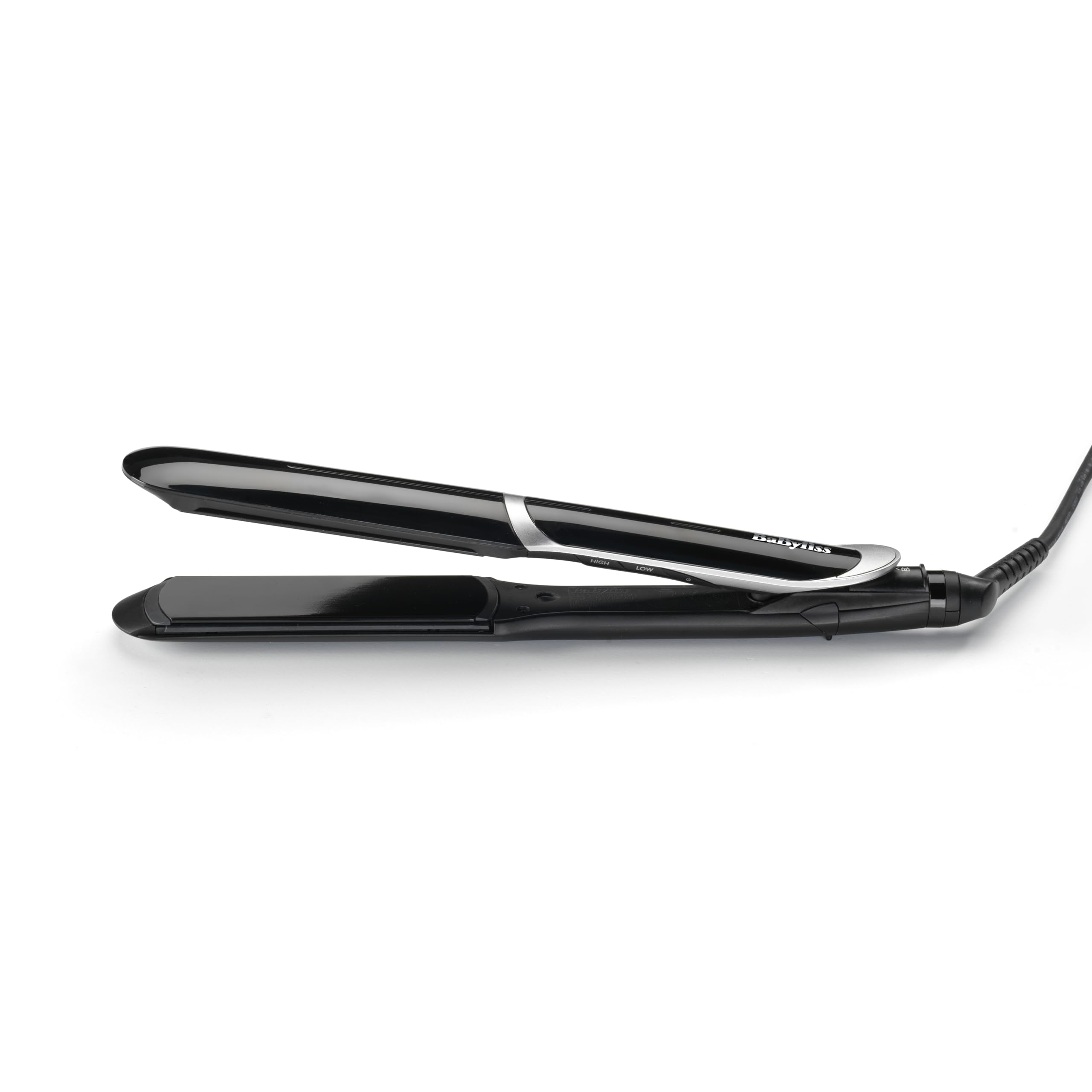 Prostownica BaByliss Smooth Pro Wide - ceramiczne płytki do gładkiej stylizacji o szerokości 35 mm do długich/grubych włosów, szybkie nagrzewanie, 5 ustawień temperatury do 235°C, ST397E