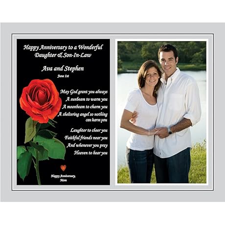 Celebrate a Special Anniversary for Daughter and Son-in-Law with this Personalized 8x10 Poem Print!