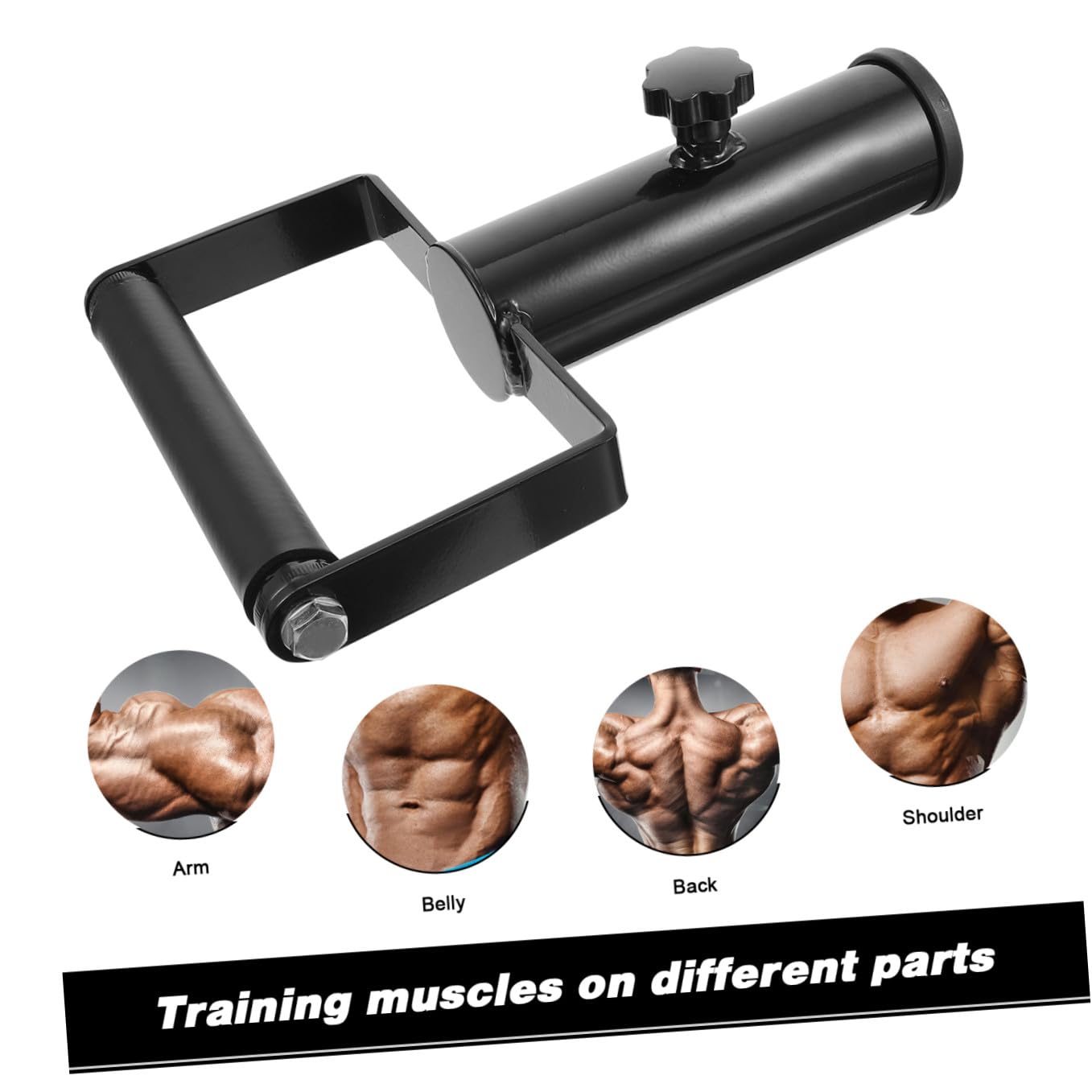 Supvox Langhantelgriff Landmine Fitnessgriff aus Rutschfestem Material Multifunktionales Muskeltrainingsgerät für Schultern und Rücken Kompatibel mit Meisten Langhanteln Trainingszubehör