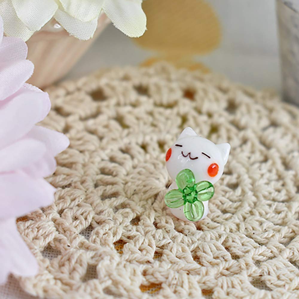 Amazon.co.jp: フォーカート かわいい 猫 手作り ガラス細工