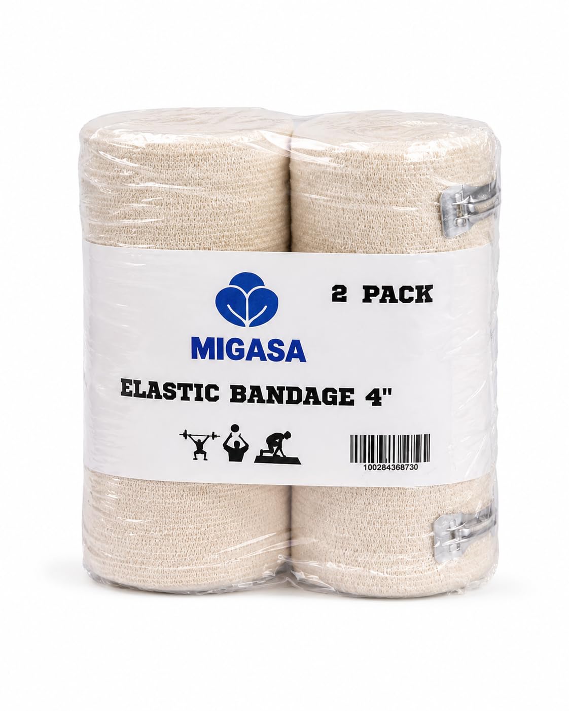 MIGASA Elastic Bandage Wraps - 2 Pack, Latex-Free -1