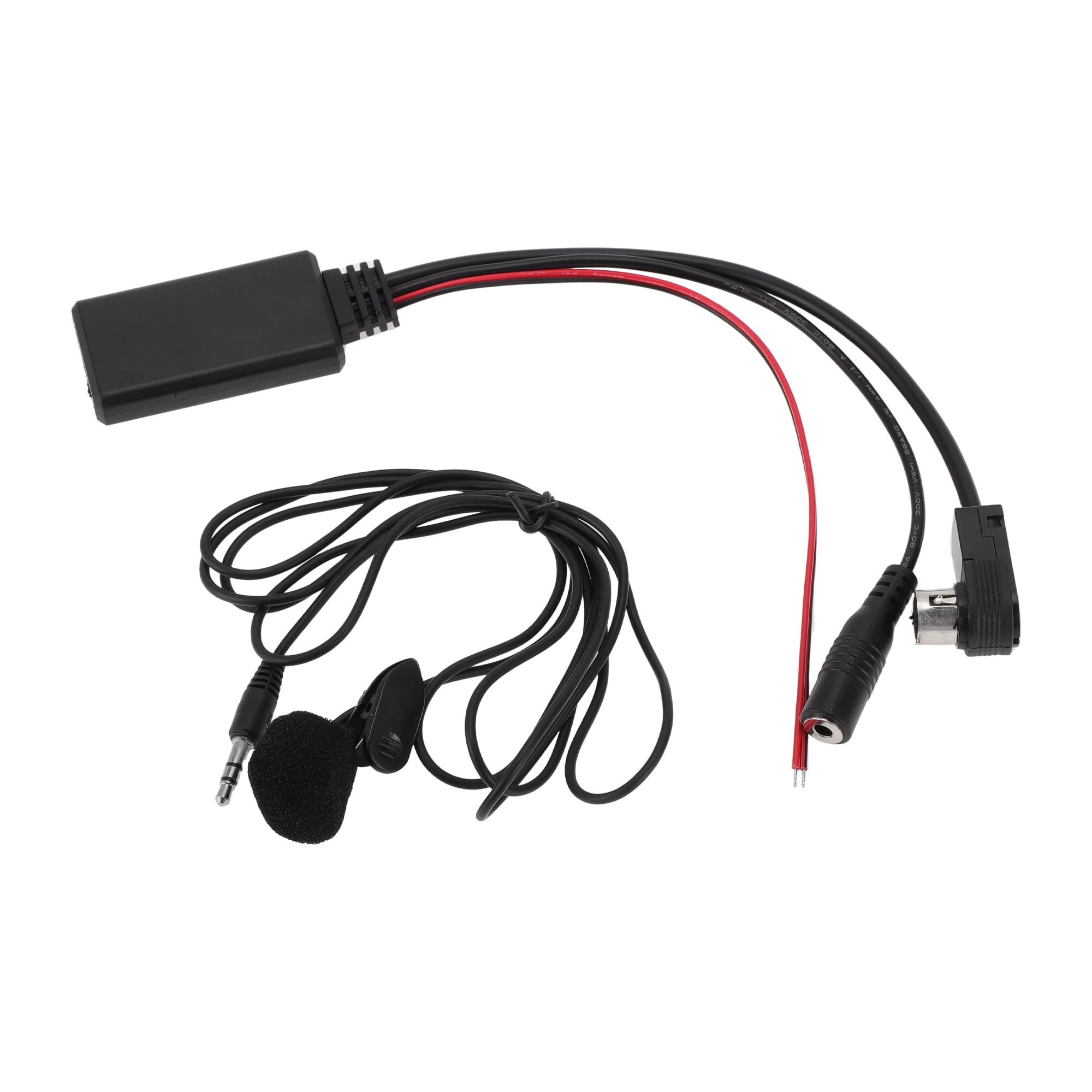HOPESPANNER Stereo Radio Harness for CDA-9857 CDA-9886 CDA-117 Convenient Black Front Bluetooth AUX Adapter Music Cable Plastic,Metal 1 Set