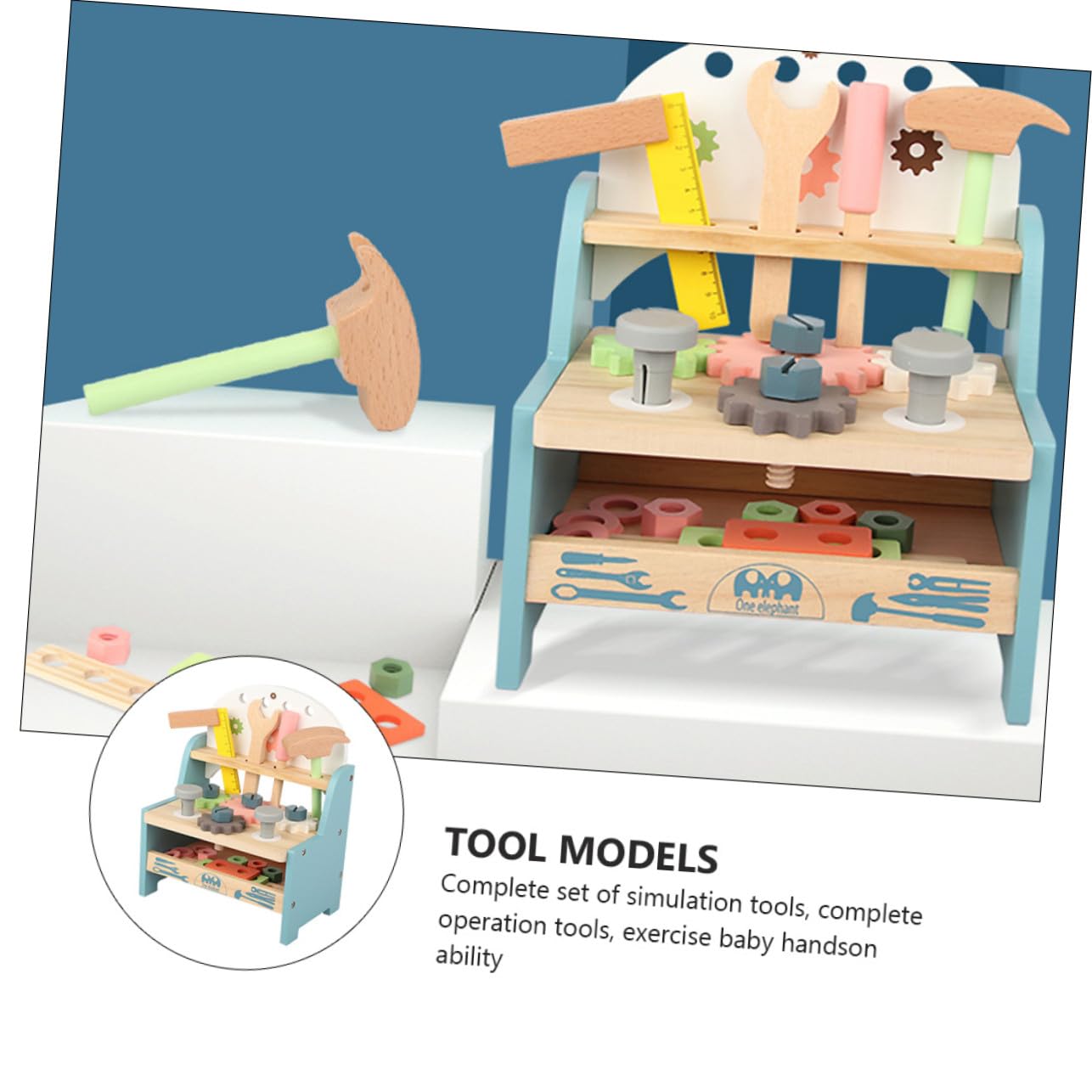 ibasenice Kit de Juego Educativo de Montaje con Juguete Multifuncional de Herramientas para Niñas de Varias Set de Construcción para Desarrollo Manual y Cognitivo