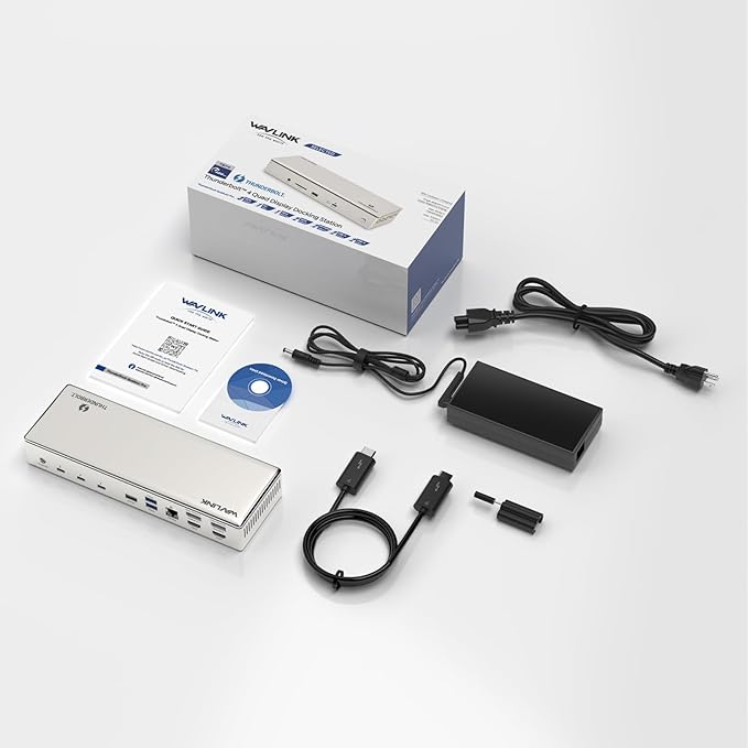 Dock WAVLINK Thunderbolt 4 con Carga 100W, Hub 15 en 1 miniatura 9