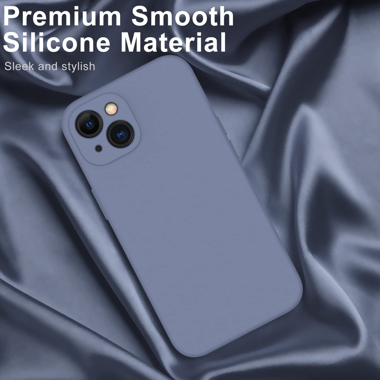 Funda Iphone 14 Silicona ACRONIX Funda Silicona Para IPhone 14 Pro (6.1"),con 1 X Protector Pantalla,Silicona Líquida Funda Con Forro Interior De Tela De Microfibra Suave, Funda A Prueba De Golpes De
