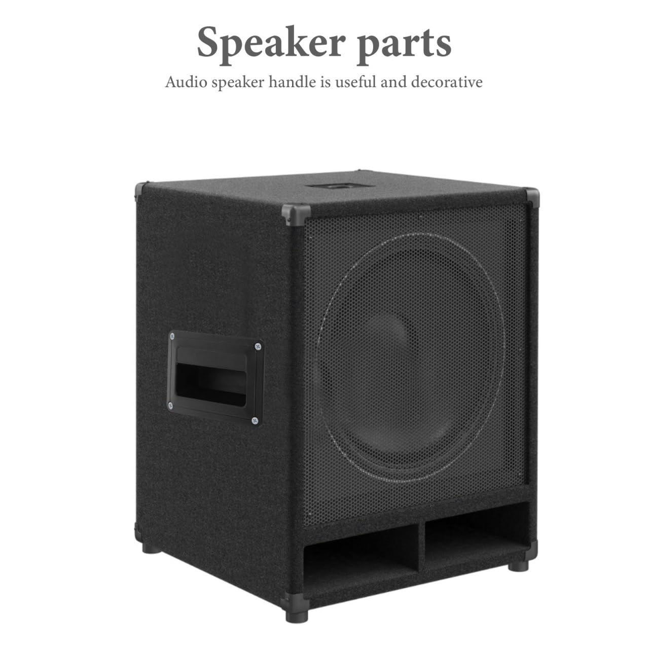 Alipis Kunststoff Lautsprecher Seitengriff 55 X 37 Leicht und Robust für Bühnenlautsprecher mit Schraubenlöchern 4 Stück Audio Zubehör