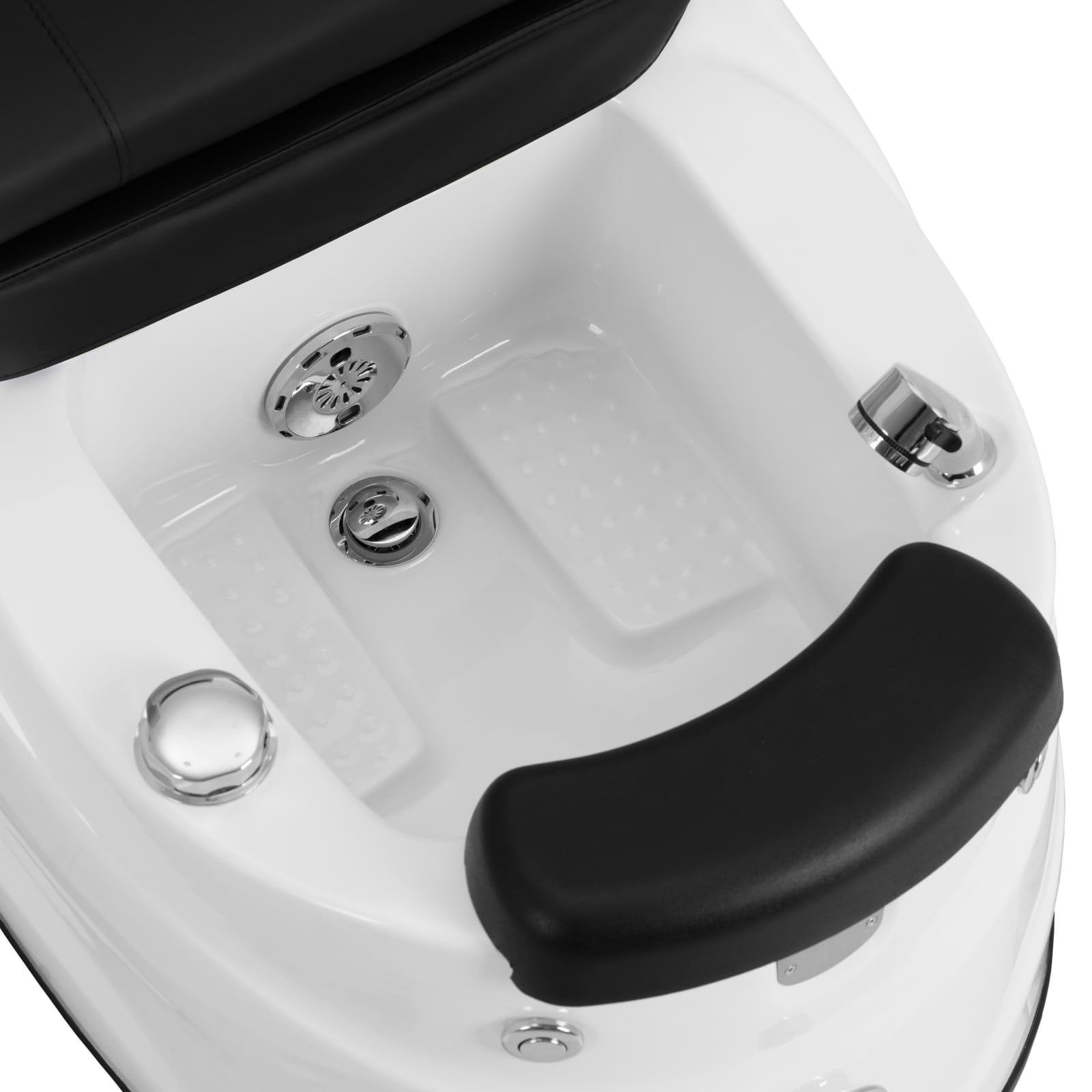 Physa Fauteuil pédicure électrique avec Bain de Pieds éclairé et Fonction de Massage 105 W 150 kg Noir - Fauteuil esthétique Chaise pédicure Siège pédicure
