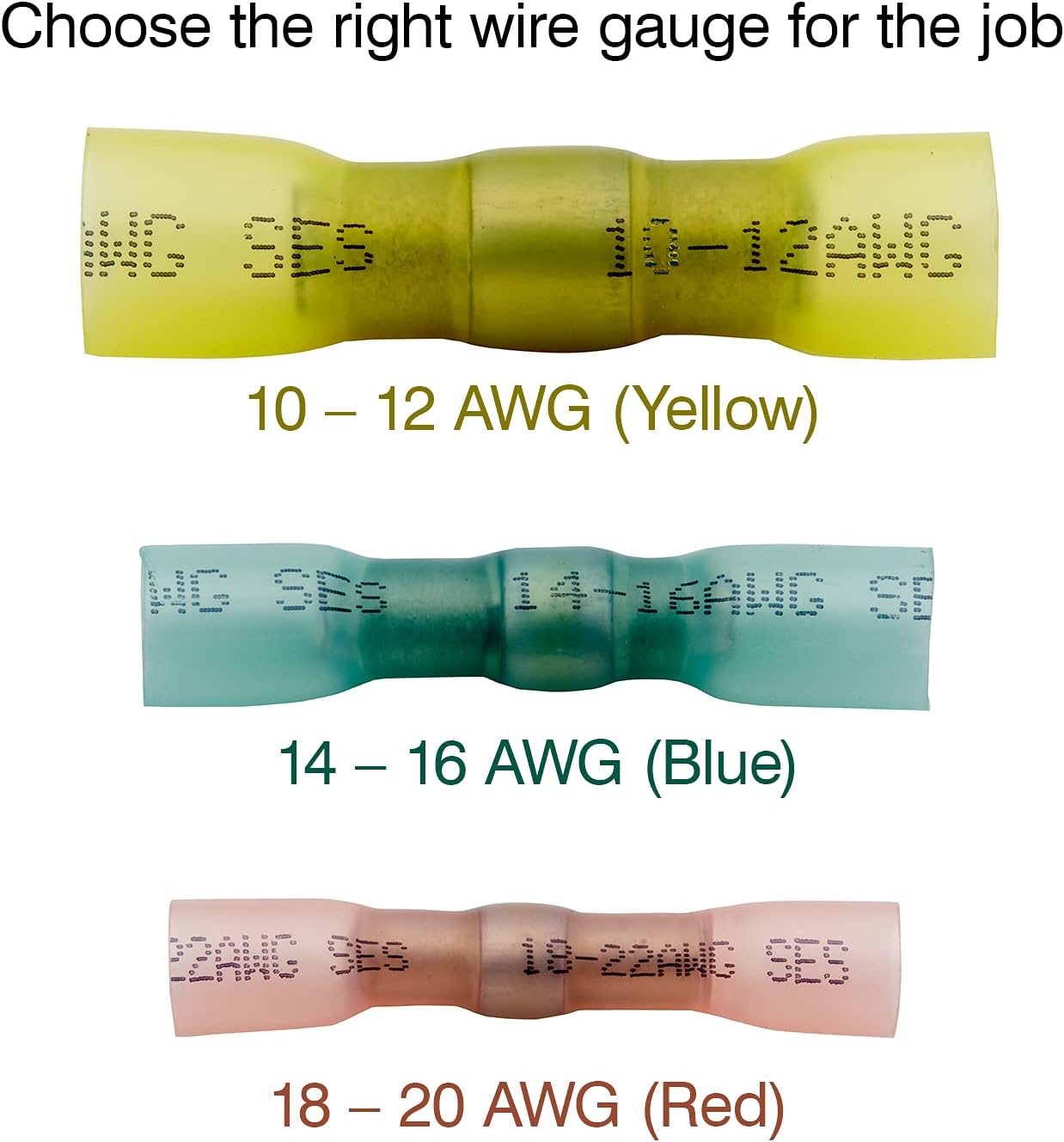Authеntіс Crаzу Dеаlѕ Master Appliance 11824 Lead Free Solder Multiseal Heat Shrink Butt Connectors, Ring Terminals, Spade Terminals, Insulated Coupler Assortment Kit, Industrial Quality, 103lbs tensile strength, 120 Pieces, Assembled in the USA