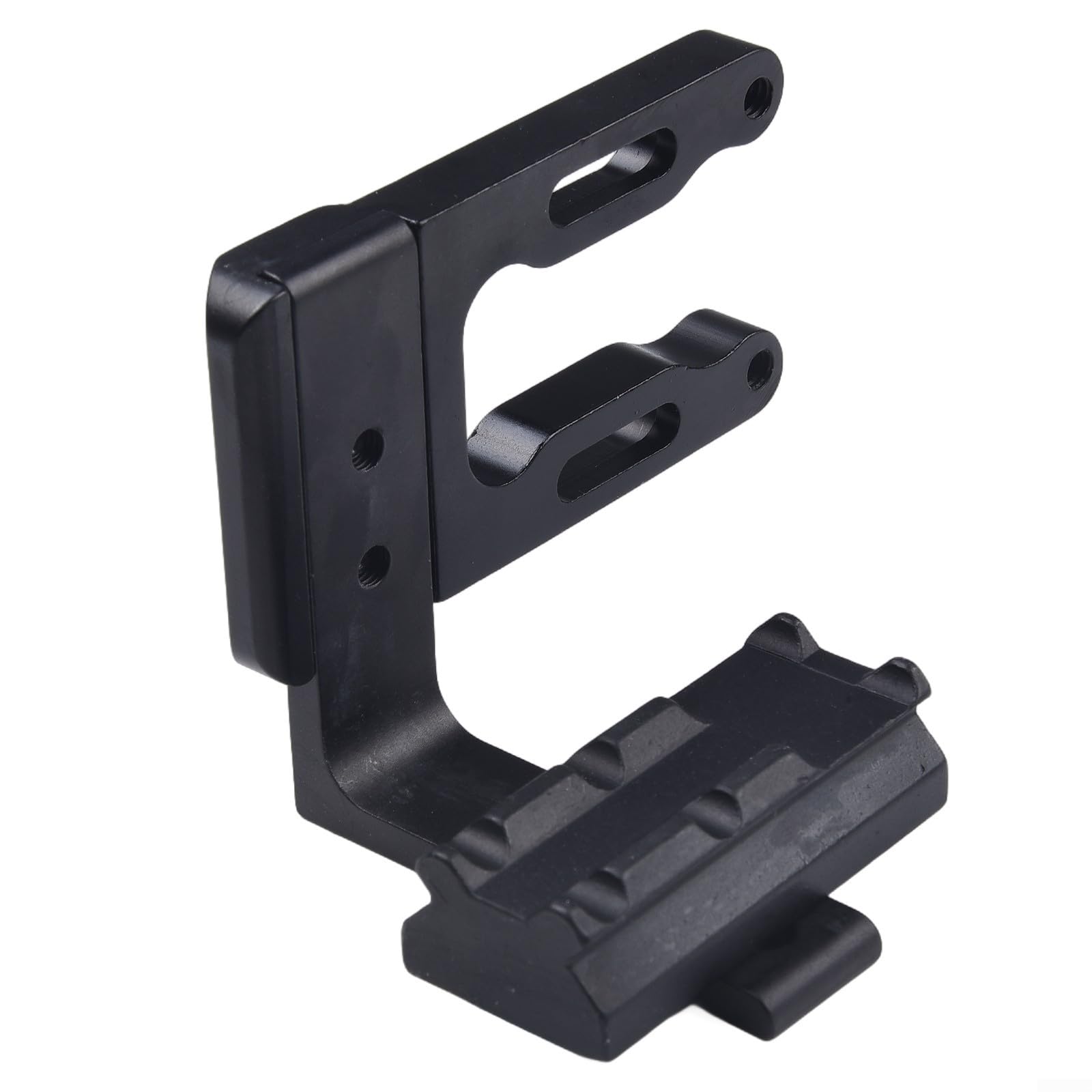 Aluminum Alloy Red Dot Scope Mount Bracket for Recurve Compound Bow| Lightweight For CNC Hunting Sight Rail Adapter with Flashlight Hologram Compatibility| Black