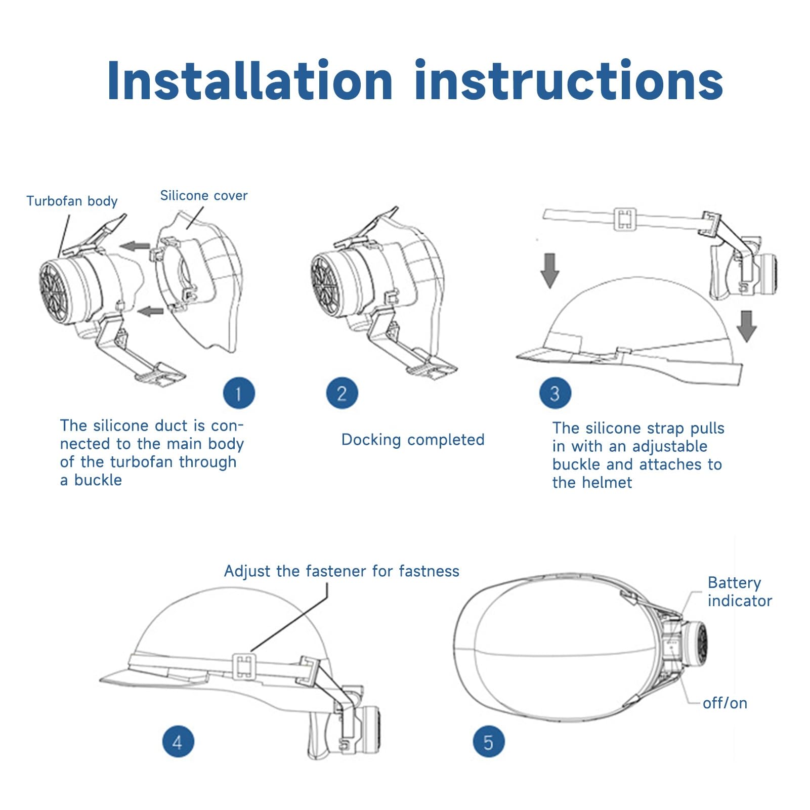 Klein Hard Hat Portable Hard Hat Fan With Night Light, Fit Most