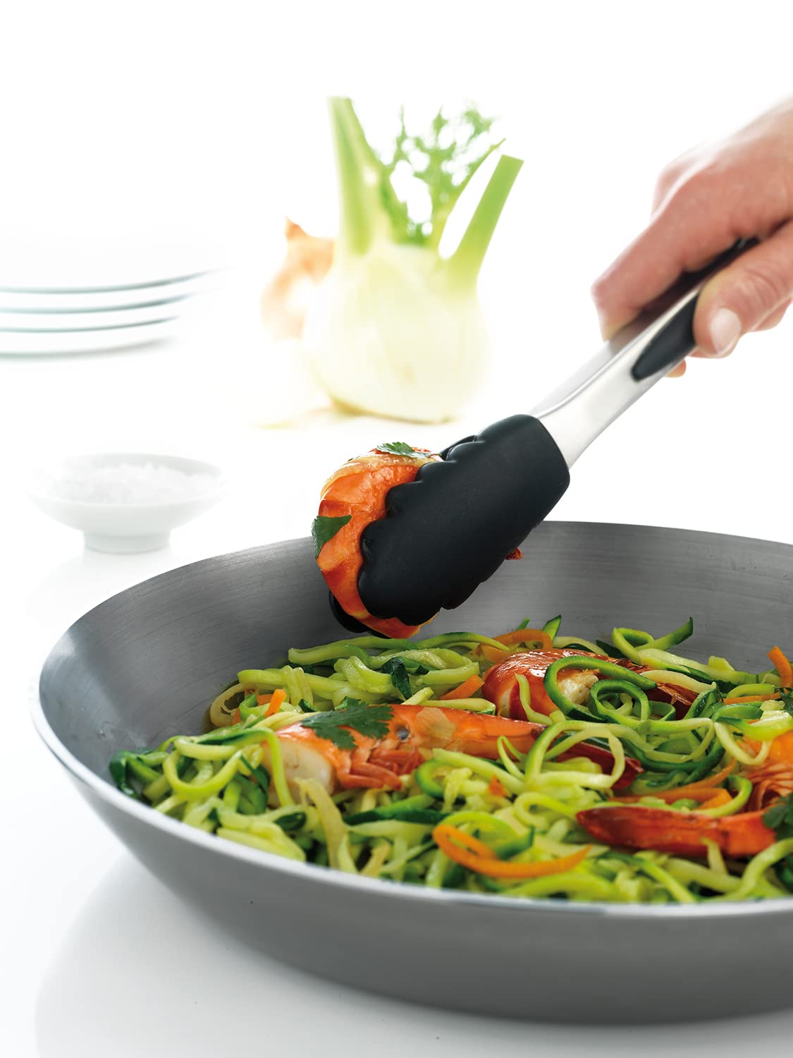 Mastrad - Pinze in acciaio e silicone, 30 cm
