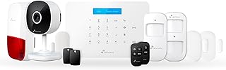 Nivian - Sistema de Alarma para Casa y Negocios Sin Cuotas Mensuales | Kit de Alarma WiFi/gsm | Control Remoto a través de App Tuya | Fácil Instalación Sin Cables | hasta 60 detectores