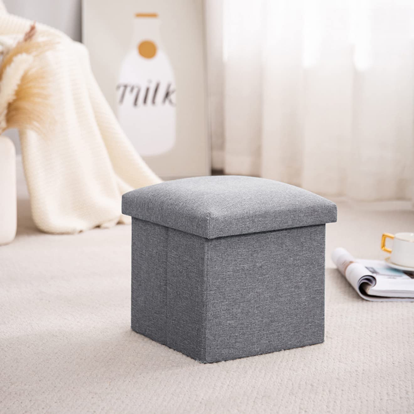Amazon.co.jp: [SDGYS3G] 収納BOX 収納スツール 収納ボックス 一人掛け