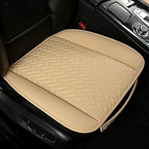 Miniatura 8 de West Llama Juego completo de fundas de asiento de coche para asientos delanteros y traseros solamente, protectores de cuero sintético PU de lujo