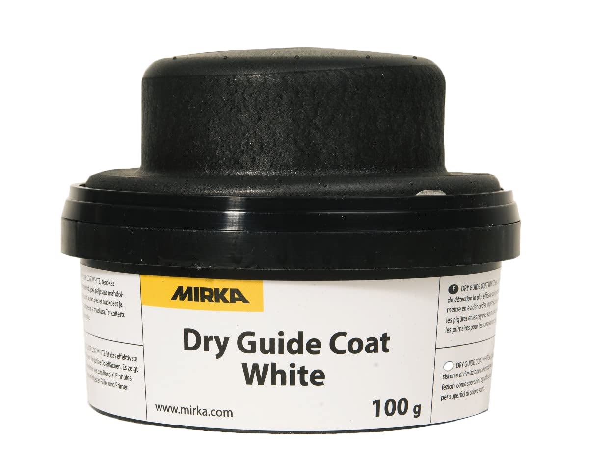 Dry Guide Coat White, For Auto Body Sanding on Dark Surfaces, 100g