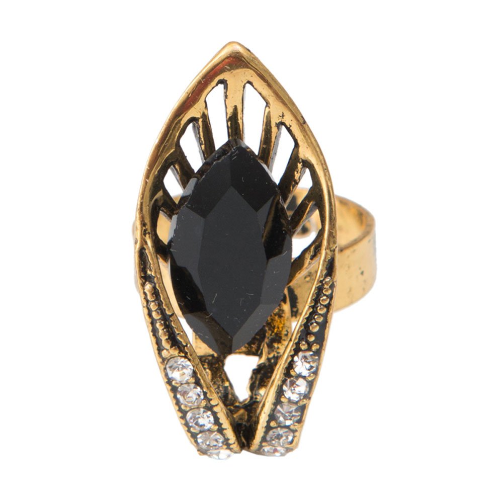 Taj Pearl Designer Crystal Yellow Adjustable Ring (B01173MJTI) Amazon Price History, Amazon Price Tracker