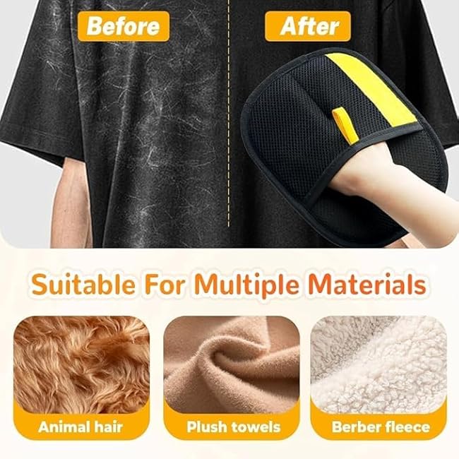 (5PCS) Pet Hair Removal Glove for Dogs & Cats, Newly Upgraded Reusable Electrostatic Pet Hair Gloves, Pet Hair Remover Tool for Clothing, Couch, Carpet, Car Seat-1X3FsBcb