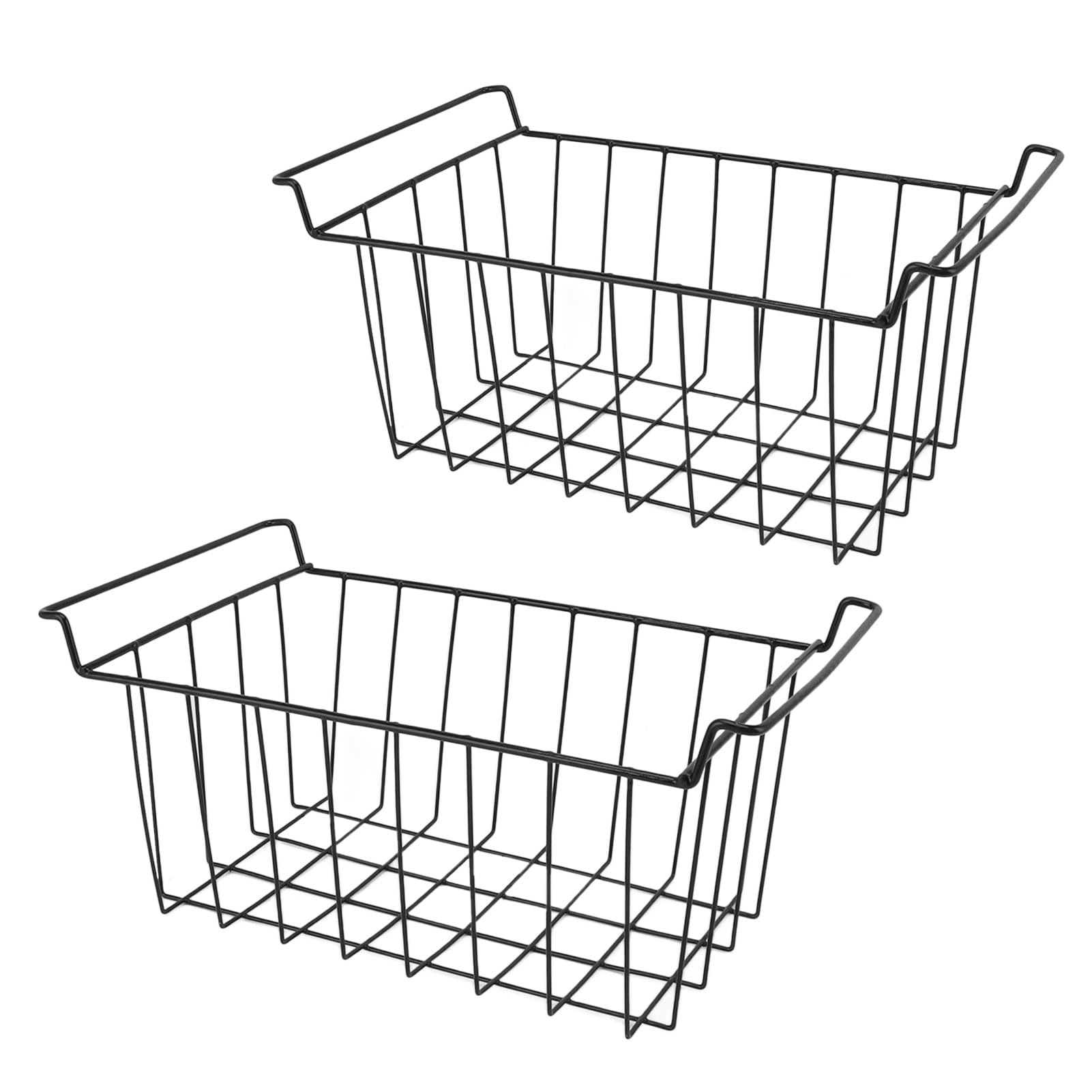 Panier de Congélateur, Cadre en Fil D'acier Robuste (BLACK)