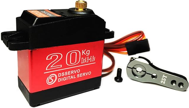 ANNIMOS RC Servo High Torque 20KG Digital Full Metal Gear Waterproof Control Angle 180°