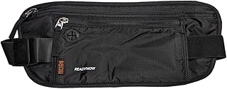 Travel Money Belt with RFID Blocking - Hidden Waist Passport Holder Wallet Pouch for Cash, Phone, Credit Cards, and Documents Protection, 13.5in x 5.75in x 0.3in