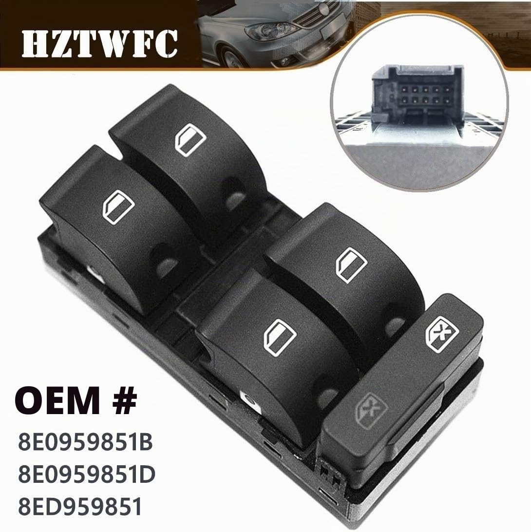 Interruptor de ventana de energía OEM # 8E0959851B 8ED959851 Para Audi A4 B6 B7
