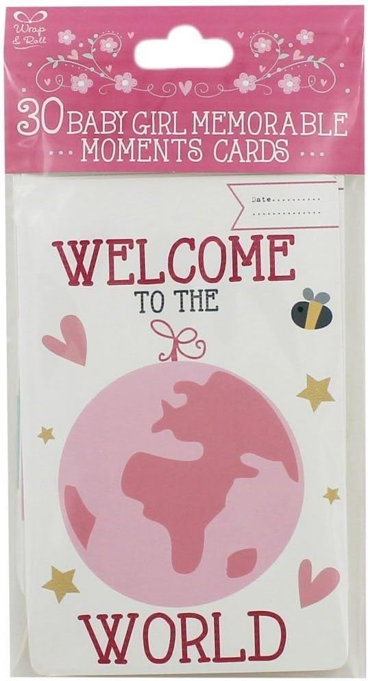 Eurowrap 30 Baby Girl Memorable Moments Cards
