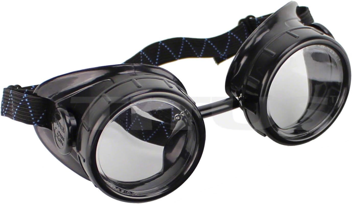 TITUS Cup Type C Frame Industrial Quality Welding Goggles UV IR Green 5,7,8,9,10,11,12,13,14,or 16 Filter With Pouch & Pads