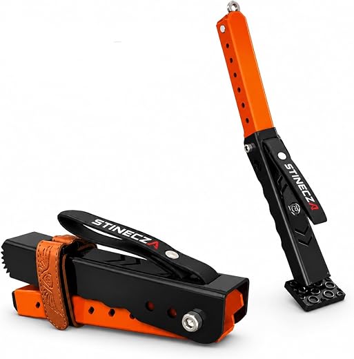Stinecza Portable Motorcycle Jack Stand for Chain Cleaning, Tyre Repair, Trail Support &amp; Maintenance | Adjustable Moto Lif...