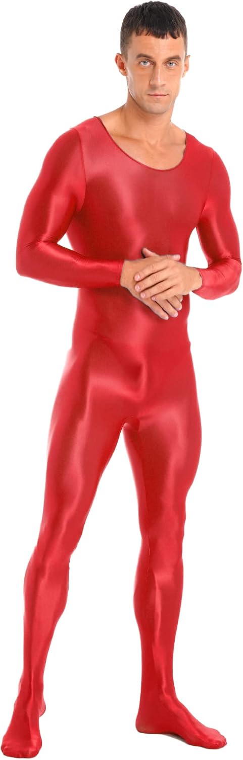 Freebily Men's One Piece Sports Yoga Full Bodysuits Workout Tights Hot Pants High Elastic Jumpsuits