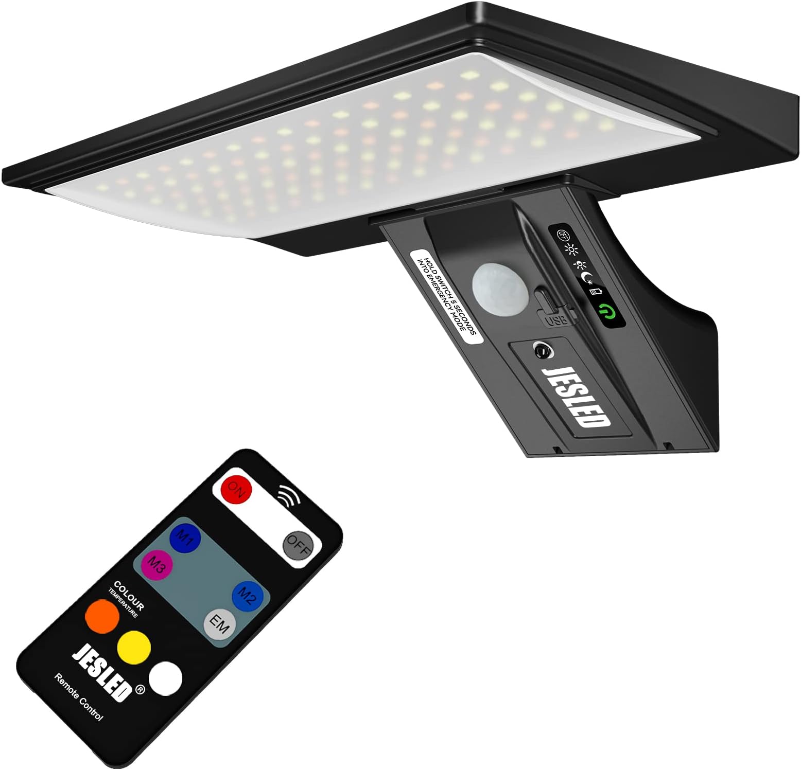 JESLED Landscape Spotlights, 7W COB LED Outdoor Tree Lights, 12V 24V Garden Lights 3000K Warm