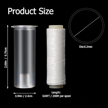 Maxcatch 0.2mm/0.25mm Polyester Fishing Bait Elastic Thread Invisible Sea Fishing Bait Tying Line
