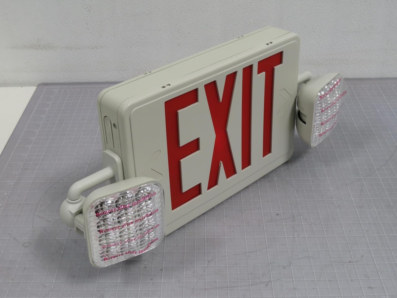 Double Face LED Combination Exit Sign Thermoplastic Adjustable