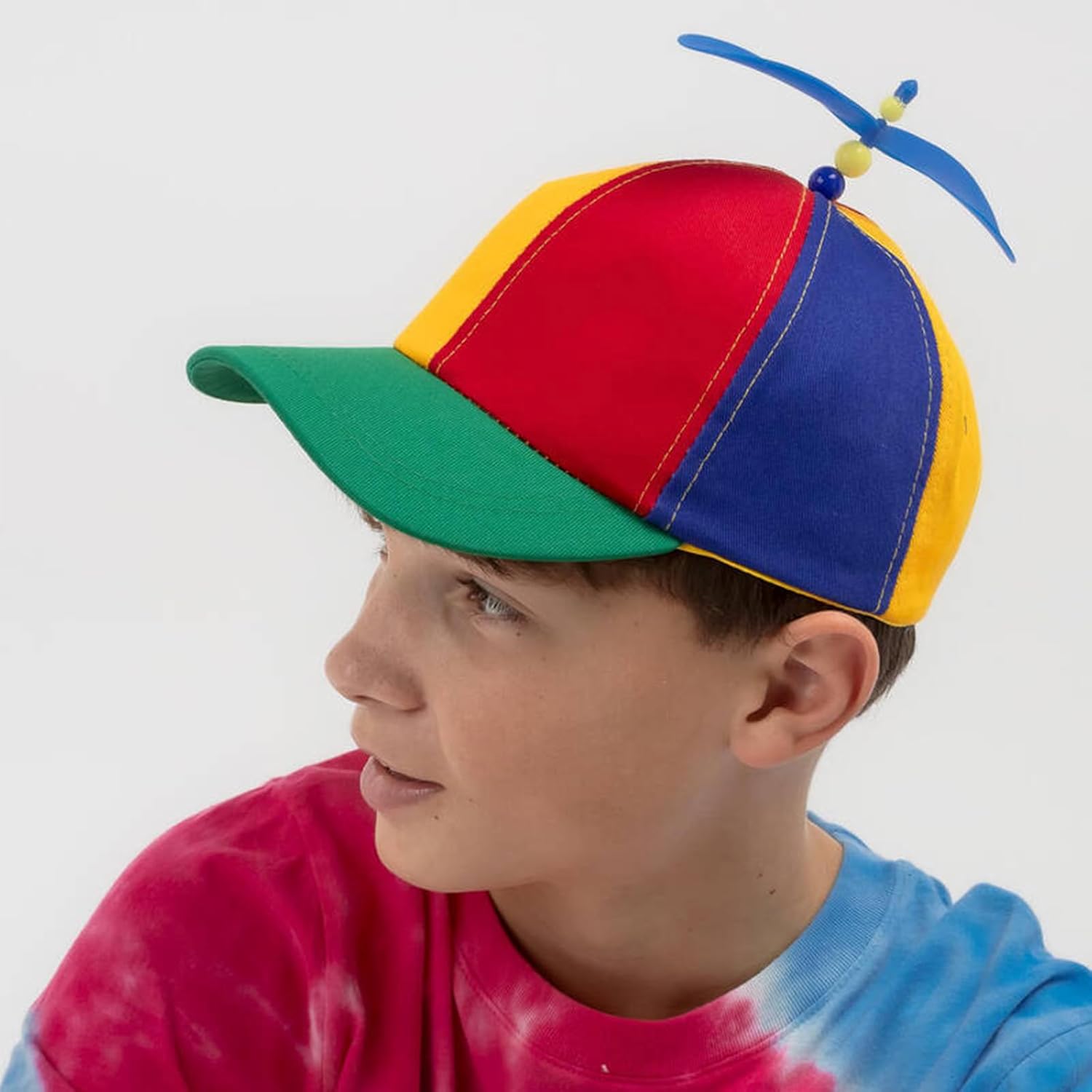 Unisex Baseball Cap, Colorful Adjustable Cute Baseball Helicopter Propeller Hat Snapback Hat for School Girl Boy