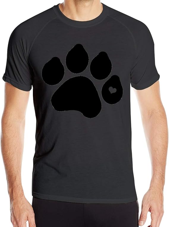 Dog Paw Funny Logo Men's QuickDry Tee Top Sports Short Sleeve TShirt