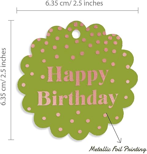 Miniatura 91 de Etiquetas colgantes para botellas de feliz cumpleaños, paquete de 100 unidades Blanco,Aqua Blue,Negro,Azul,Azul turquesa oscuro,Rosa