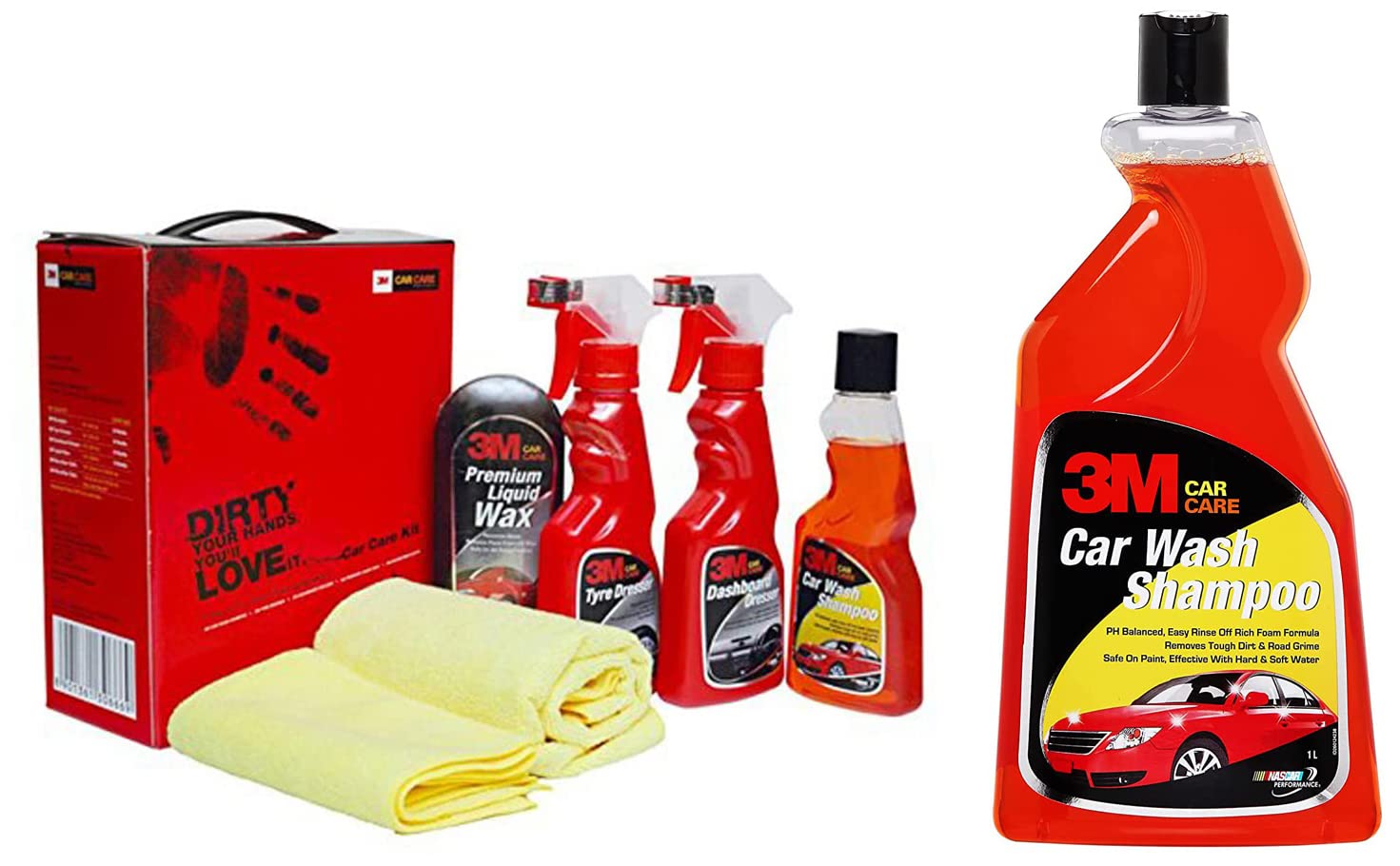3M Large Car Care Kit& Interior Cleaner (580 G)& IA260166409 Car Care Car Wash Shampoo (1L)-image-47
